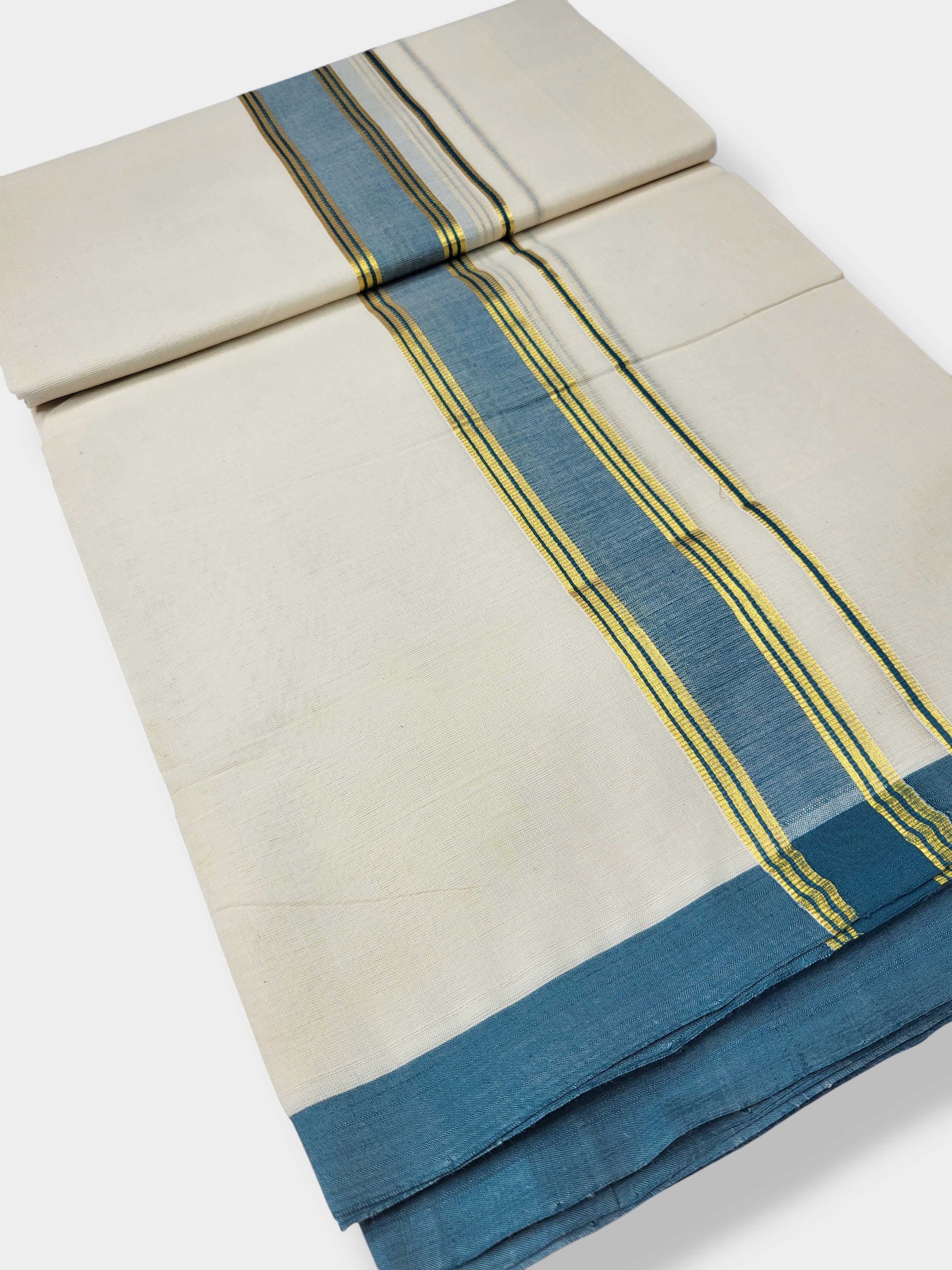 Kerala Balaramapuram Pure Cotton Handloom Mundu/Dhoti