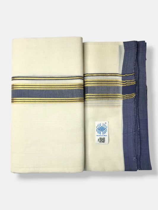 Kerala Balaramapuram Pure Cotton Handloom Mundu/Dhoti