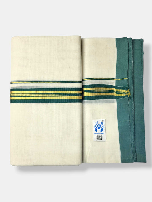 Kerala Balaramapuram Pure Cotton Handloom Mundu/Dhoti