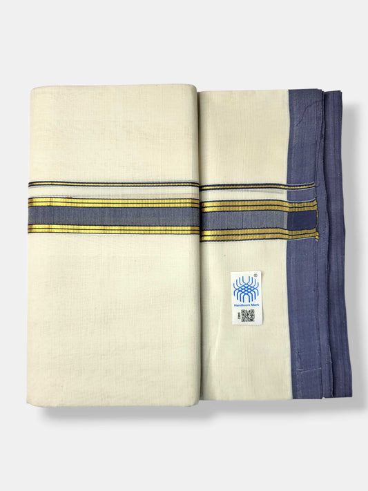 Kerala Balaramapuram Pure Cotton Handloom Mundu/Dhoti
