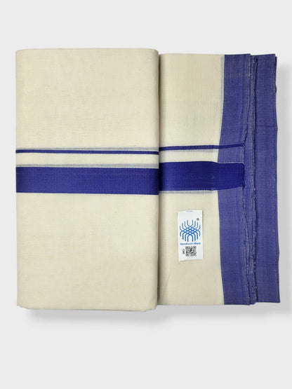 Kerala Balaramapuram Pure Cotton Handloom Mundu/Dhoti