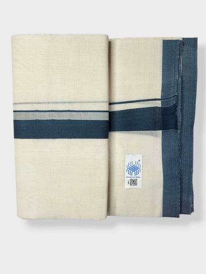 Kerala Balaramapuram Pure Cotton Handloom Mundu/Dhoti