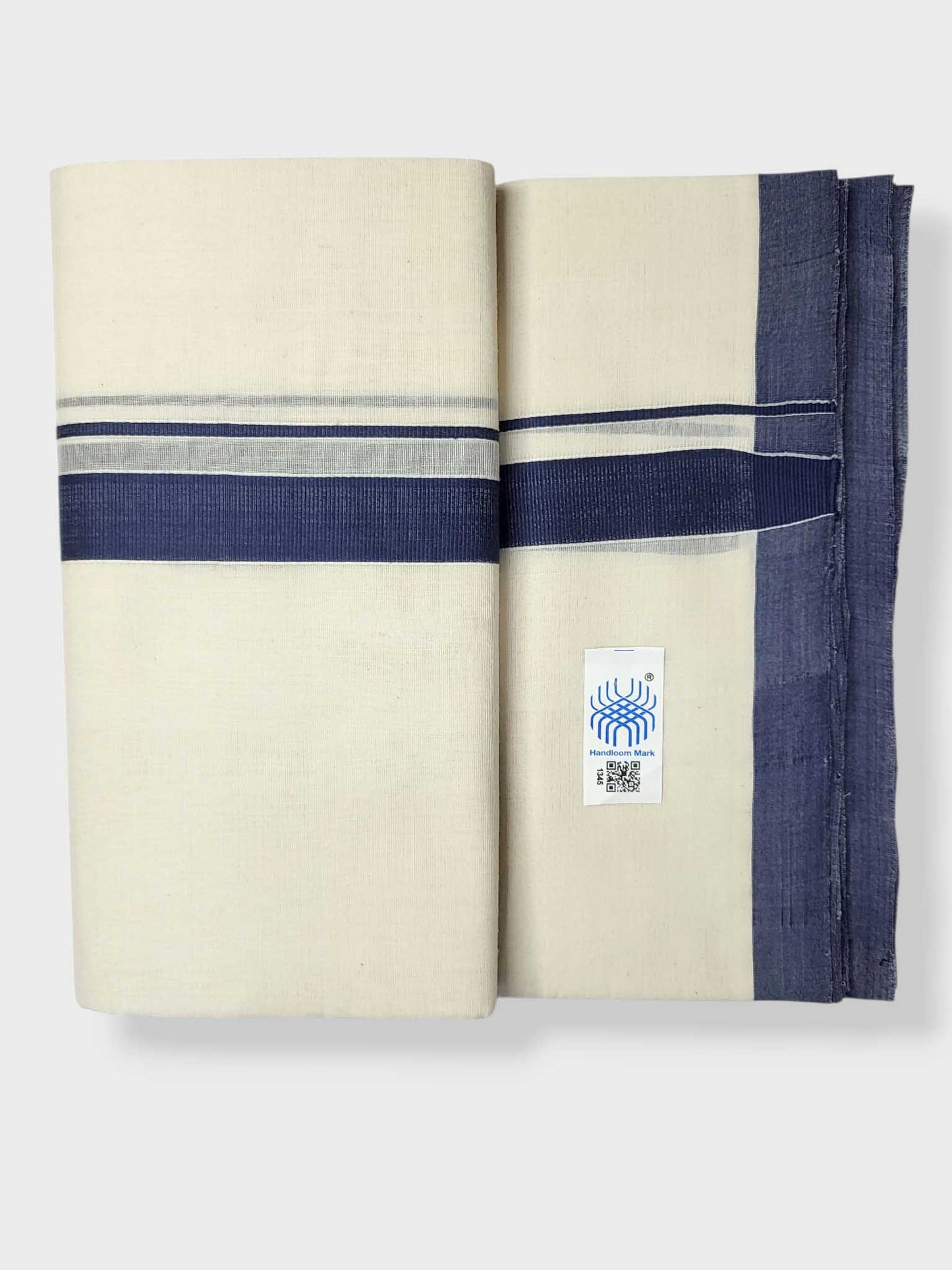 Kerala Balaramapuram Pure Cotton Handloom Mundu/Dhoti