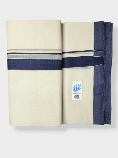 Kerala Balaramapuram Pure Cotton Handloom Mundu/Dhoti