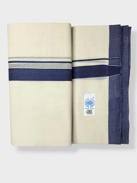 Kerala Balaramapuram Pure Cotton Handloom Mundu/Dhoti