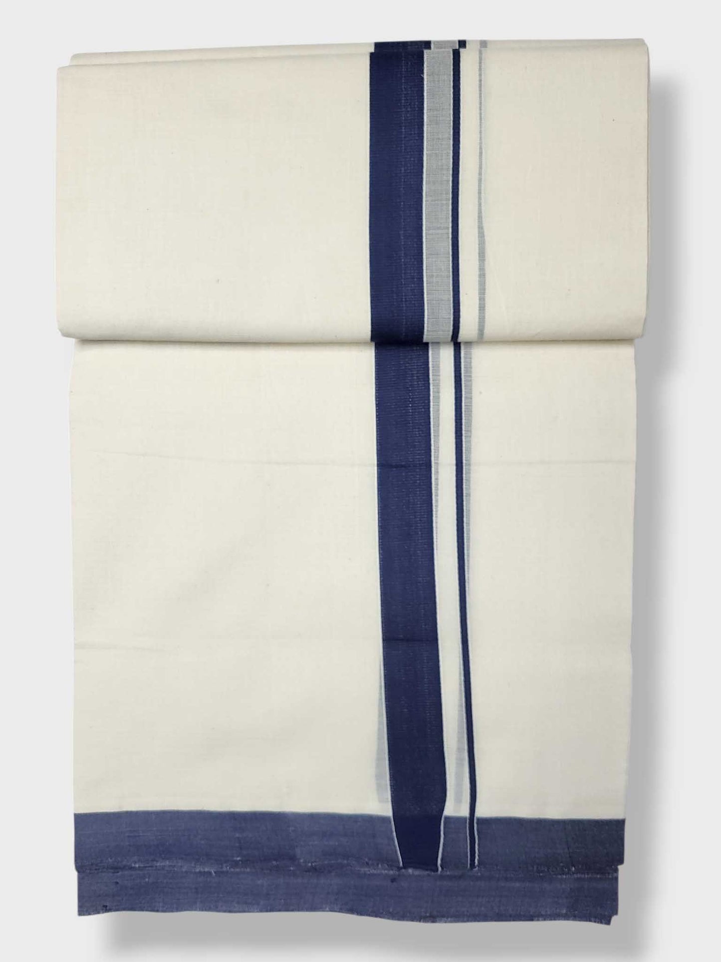 Kerala Balaramapuram Pure Cotton Handloom Mundu/Dhoti
