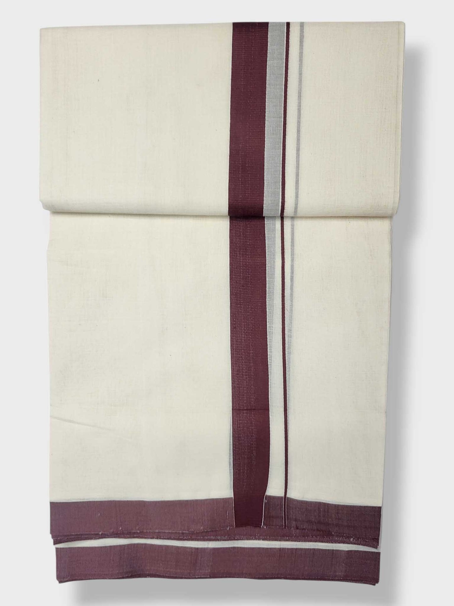 Kerala Balaramapuram Pure Cotton Handloom Mundu/Dhoti
