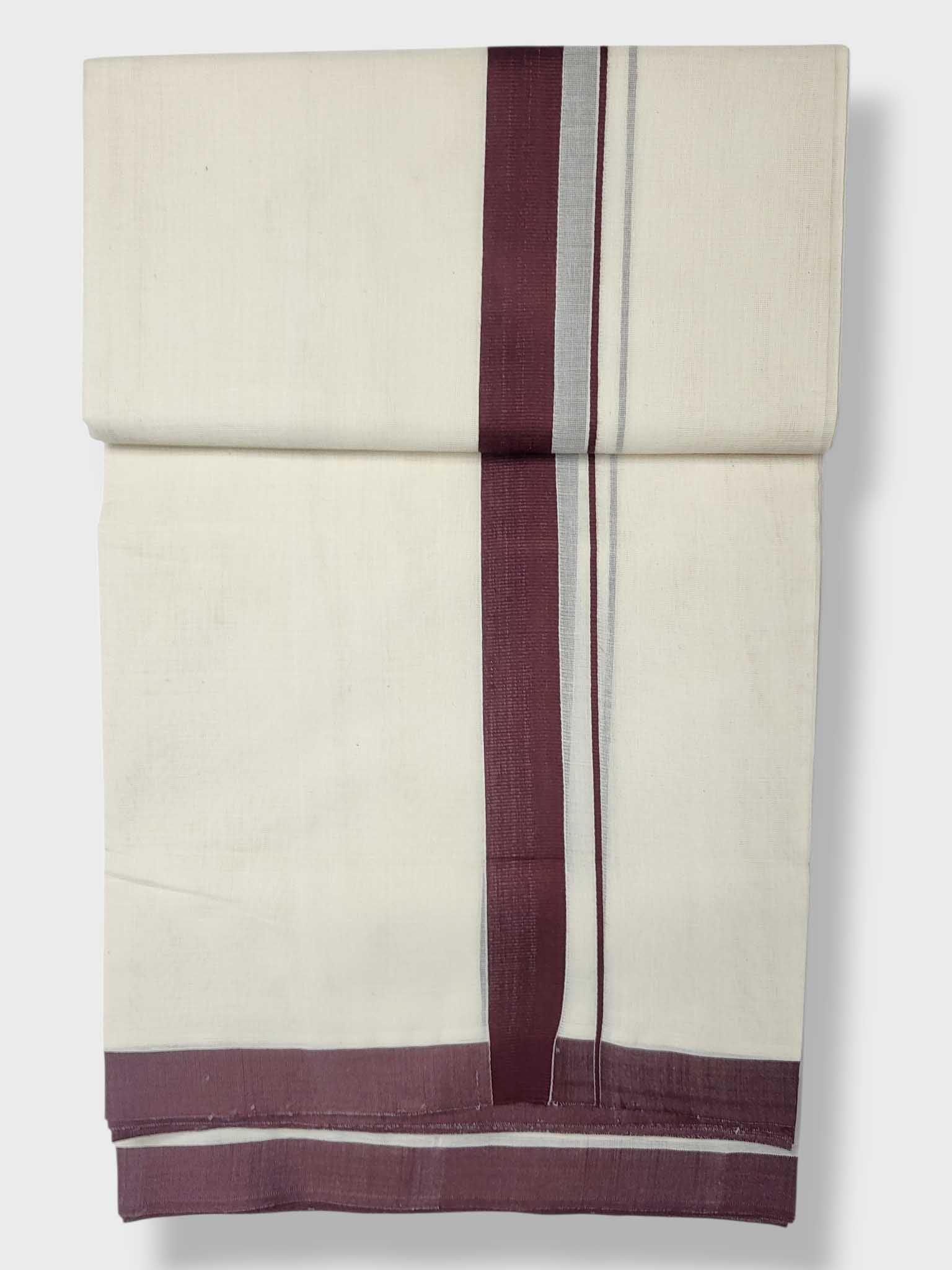 Kerala Balaramapuram Pure Cotton Handloom Mundu/Dhoti