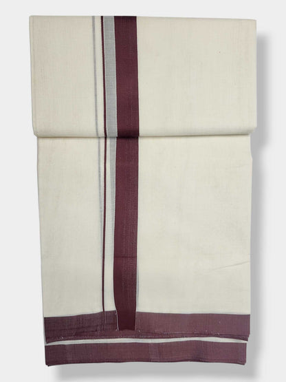 Kerala Balaramapuram Pure Cotton Handloom Mundu/Dhoti