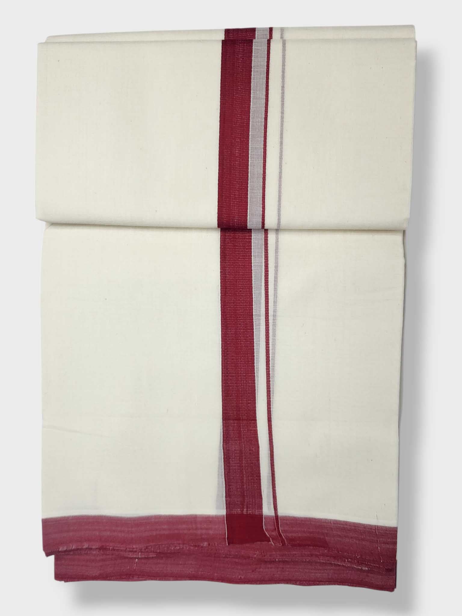 Kerala Balaramapuram Pure Cotton Handloom Mundu/Dhoti
