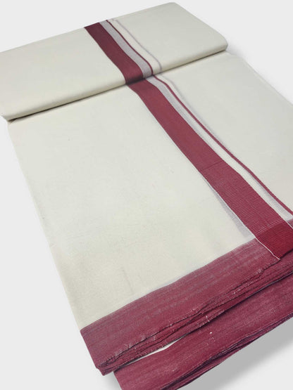 Kerala Balaramapuram Pure Cotton Handloom Mundu/Dhoti