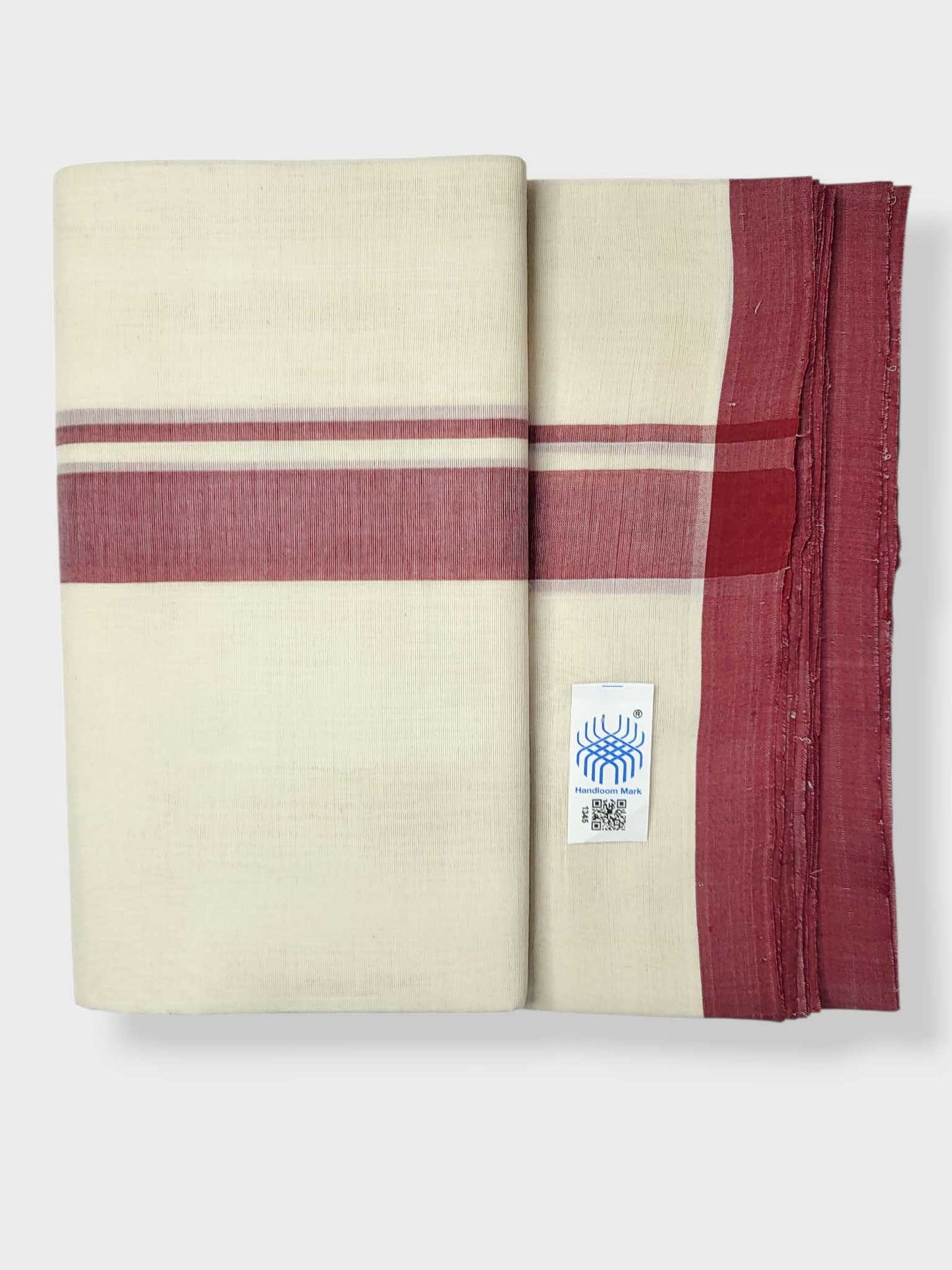 Kerala Balaramapuram Pure Cotton Handloom Mundu/Dhoti