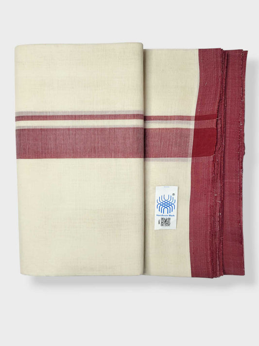 Kerala Balaramapuram Pure Cotton Handloom Mundu/Dhoti