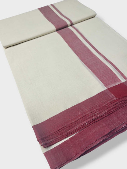 Kerala Balaramapuram Pure Cotton Handloom Mundu/Dhoti