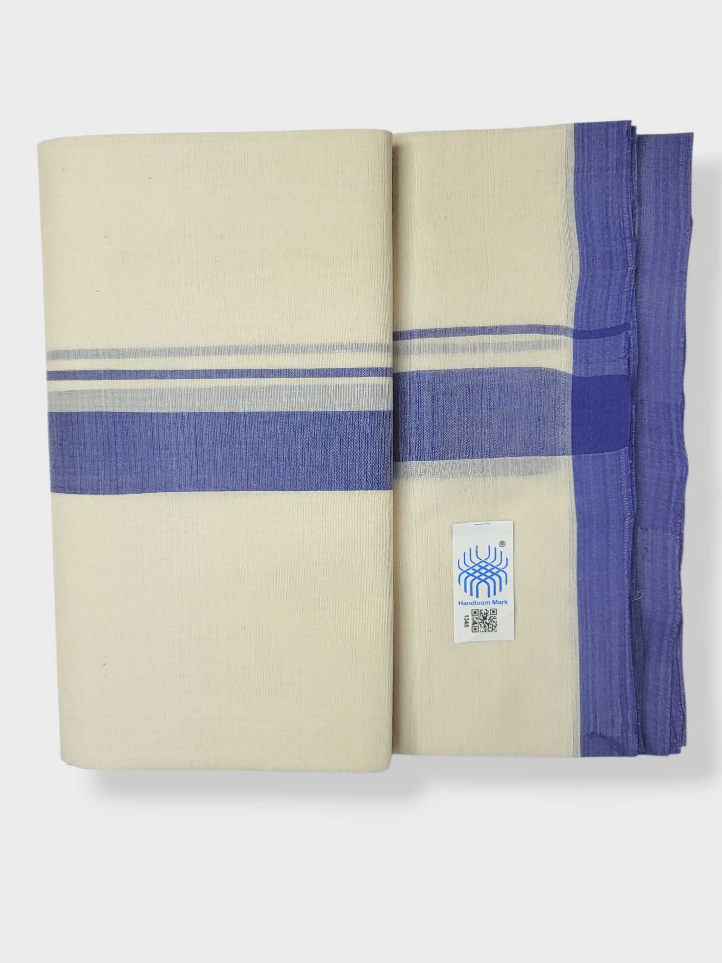 Kerala Balaramapuram Pure Cotton Handloom Mundu/Dhoti