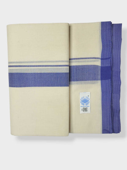 Kerala Balaramapuram Pure Cotton Handloom Mundu/Dhoti