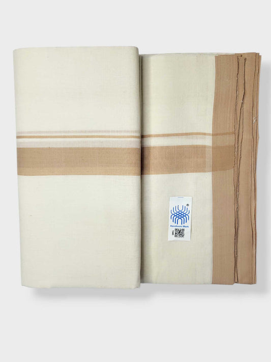 Kerala Balaramapuram Pure Cotton Handloom Mundu/Dhoti