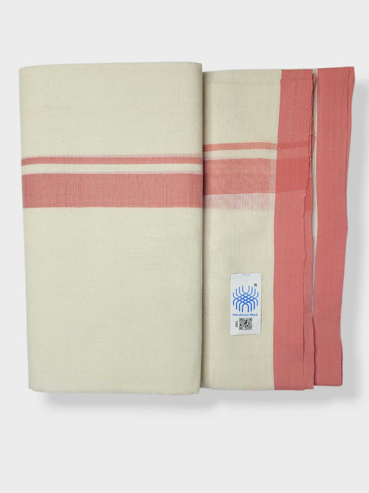 Kerala Balaramapuram Pure Cotton Handloom Mundu/Dhoti