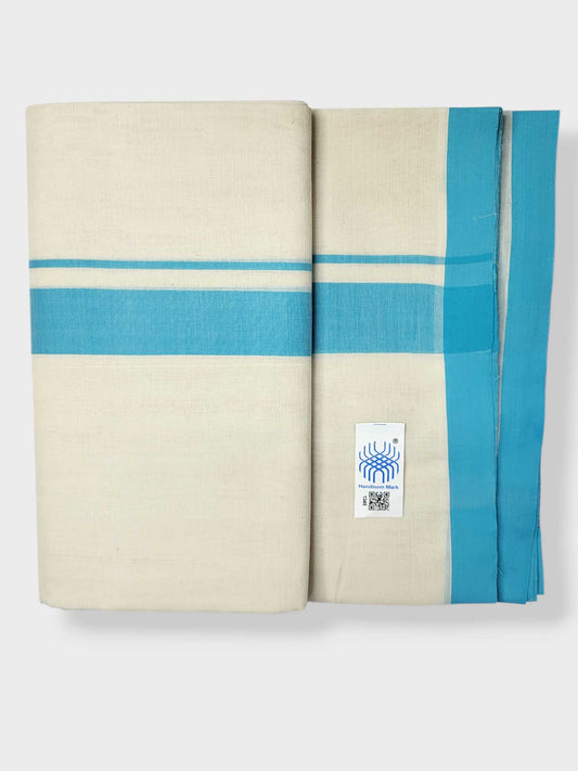 Kerala Balaramapuram Pure Cotton Handloom Mundu/Dhoti