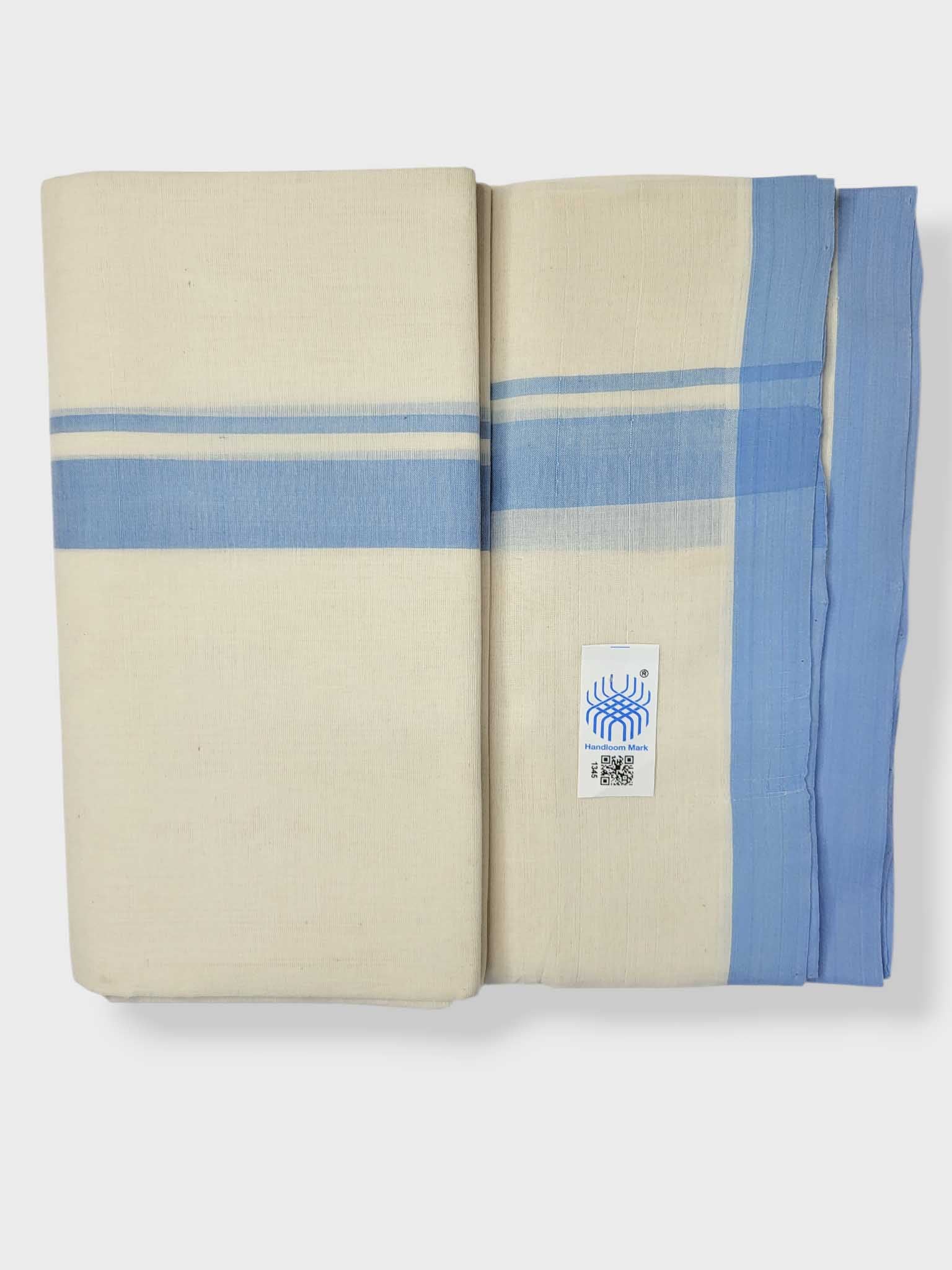 Kerala Balaramapuram Pure Cotton Handloom Mundu/Dhoti