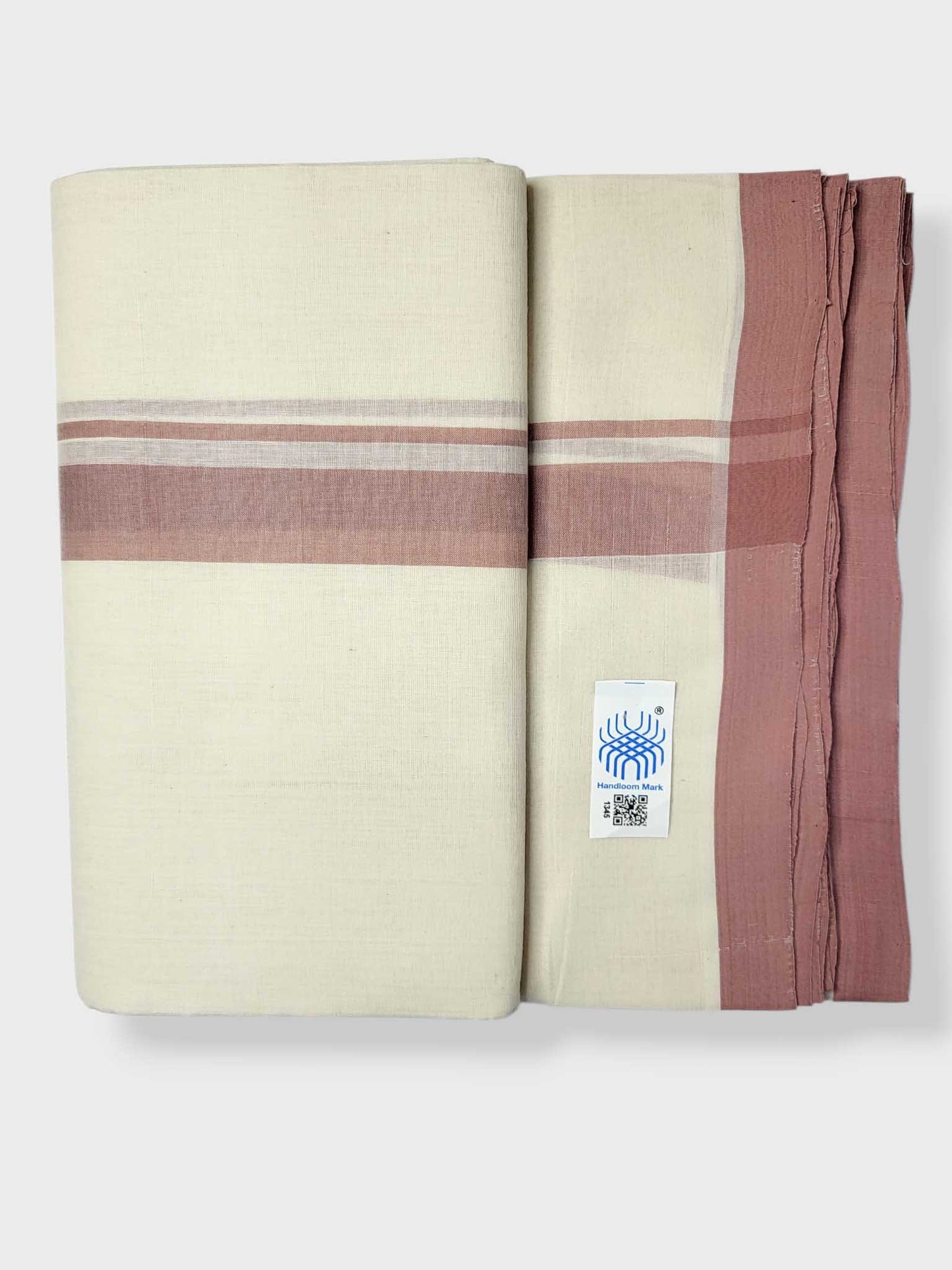 Kerala Balaramapuram Pure Cotton Handloom Mundu/Dhoti