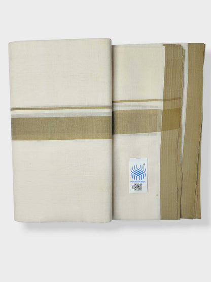 Kerala Balaramapuram Pure Cotton Handloom Mundu/Dhoti