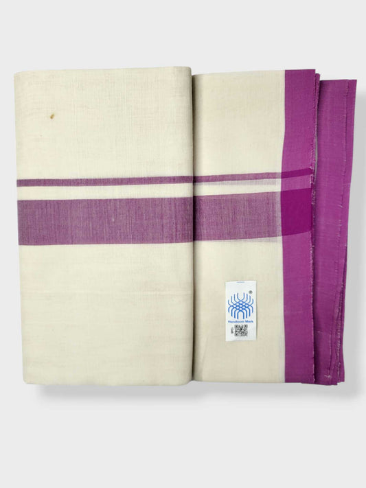 Kerala Balaramapuram Pure Cotton Handloom Mundu/Dhoti