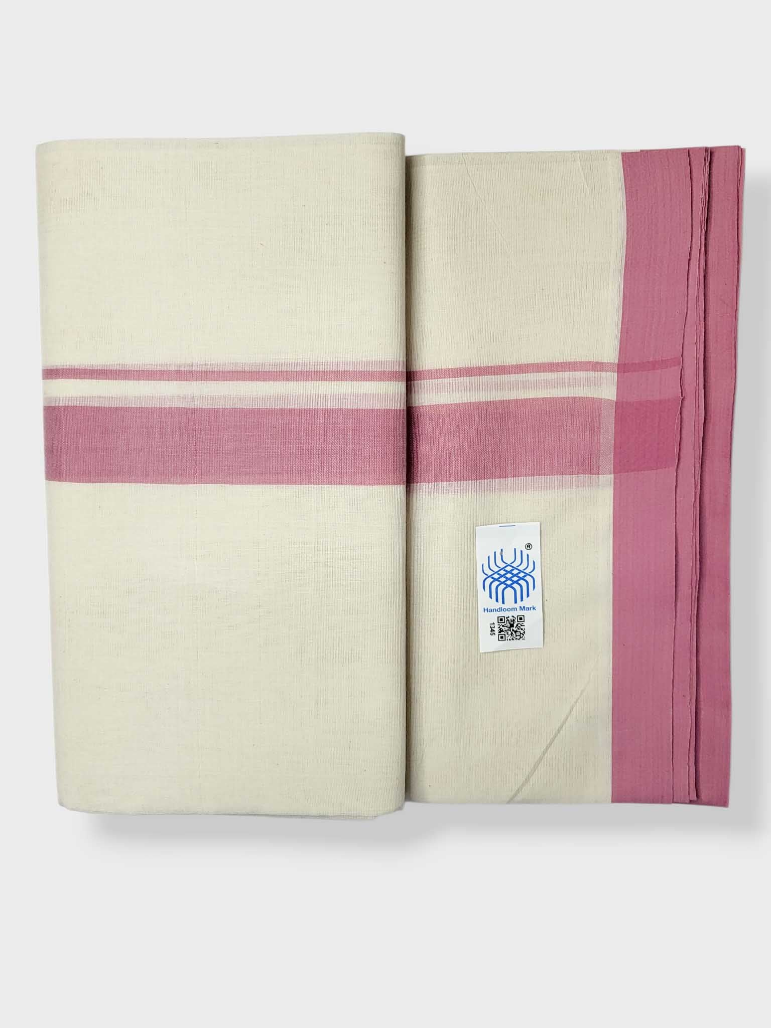 Kerala Balaramapuram Pure Cotton Handloom Mundu/Dhoti