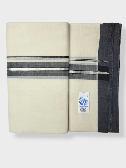 Kerala Balaramapuram Pure Cotton Handloom Mundu/Dhoti
