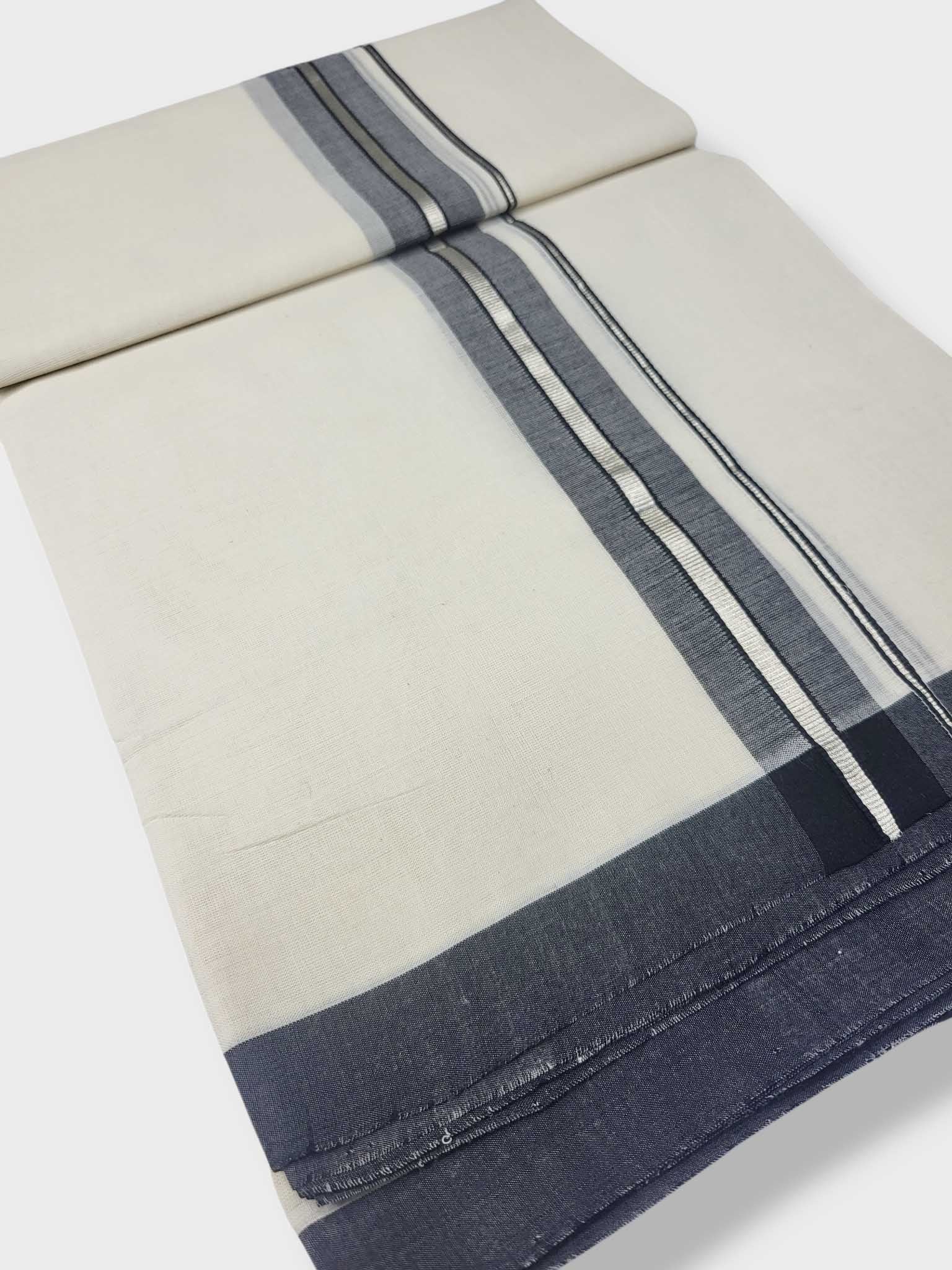 Kerala Balaramapuram Pure Cotton Handloom Mundu/Dhoti