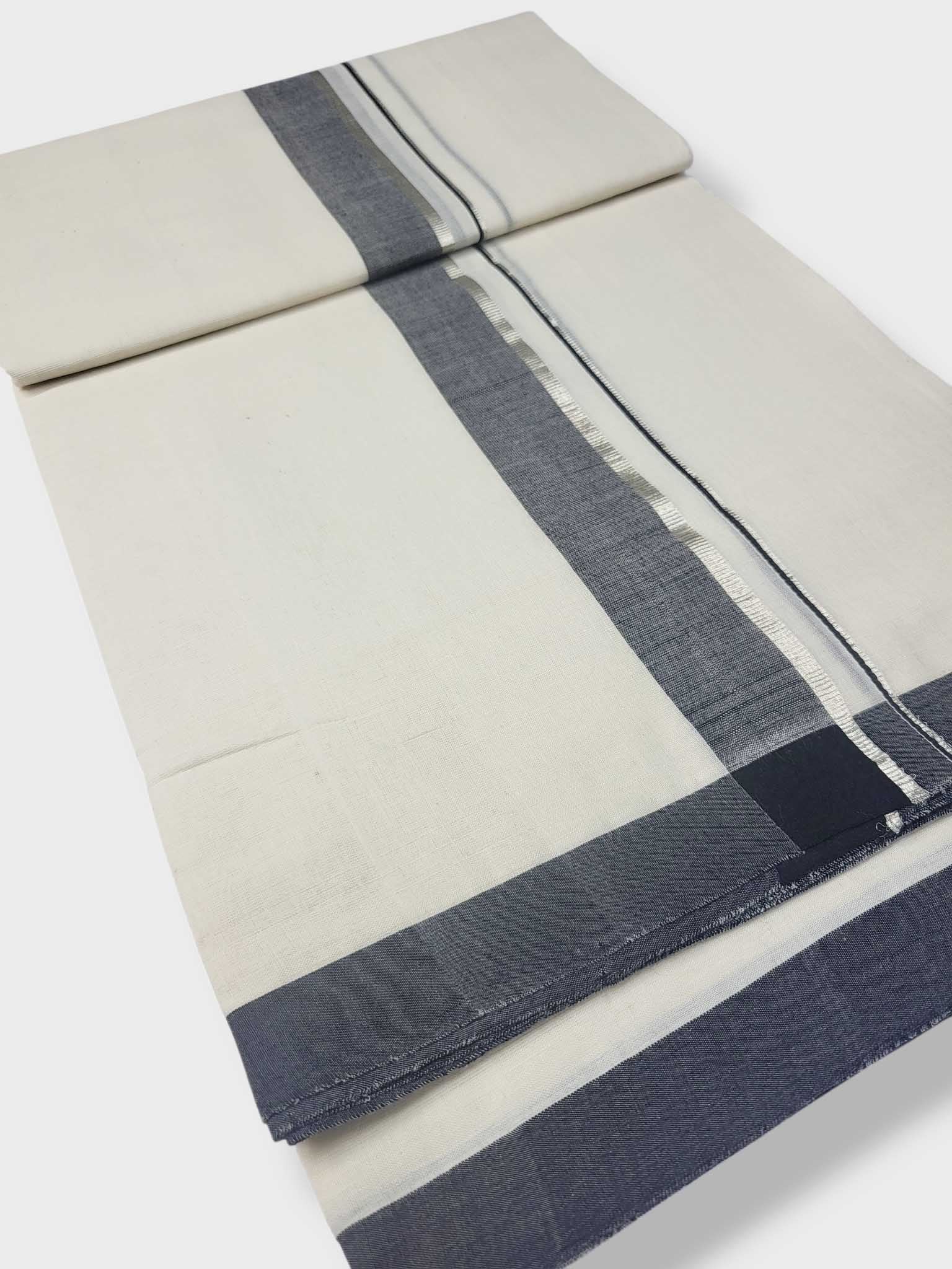 Kerala Balaramapuram Pure Cotton Handloom Mundu/Dhoti