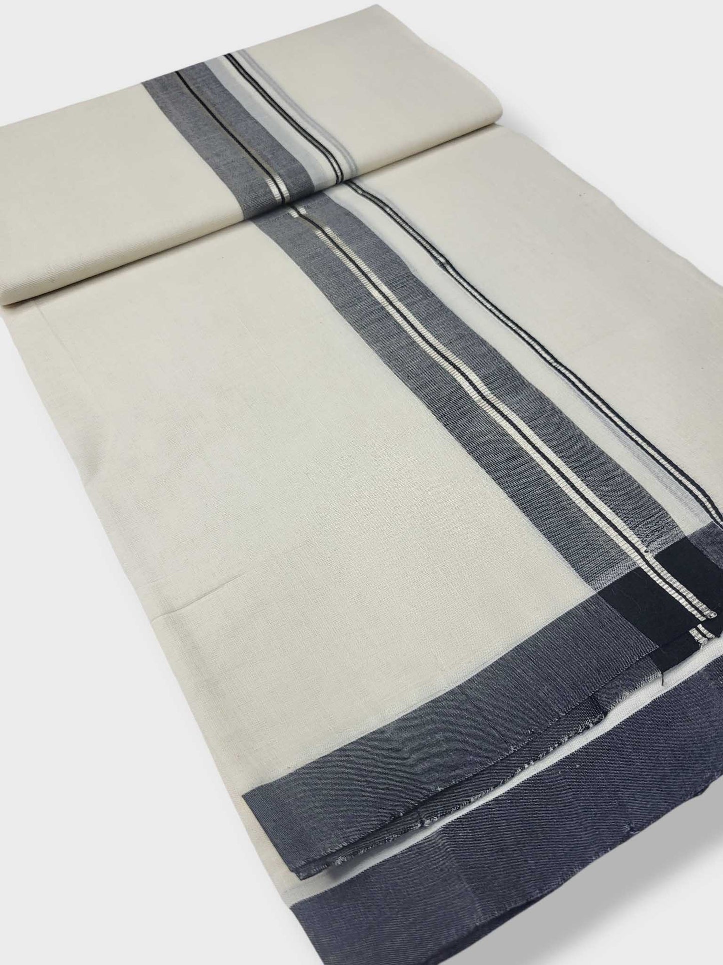 Kerala Balaramapuram Pure Cotton Handloom Mundu/Dhoti