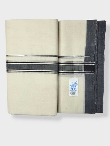 Kerala Balaramapuram Pure Cotton Handloom Mundu/Dhoti