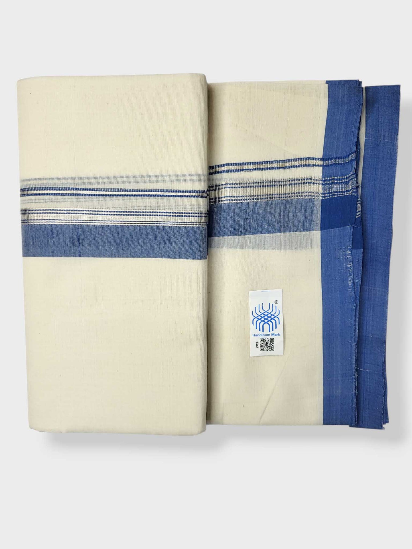 Kerala Balaramapuram Pure Cotton Handloom Mundu/Dhoti