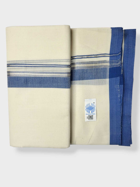 Kerala Balaramapuram Pure Cotton Handloom Mundu/Dhoti