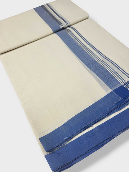 Kerala Balaramapuram Pure Cotton Handloom Mundu/Dhoti
