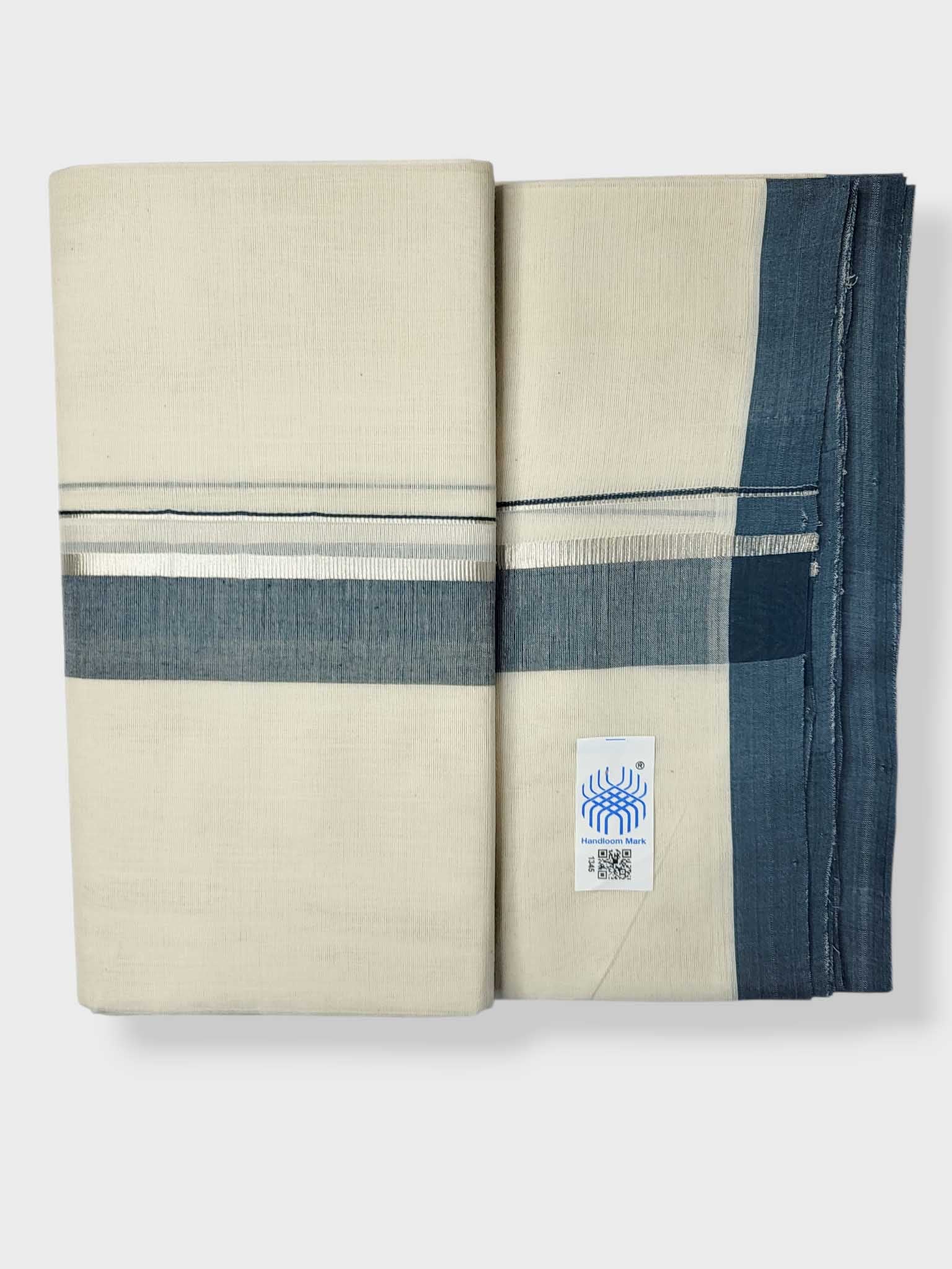 Kerala Balaramapuram Pure Cotton Handloom Mundu/Dhoti