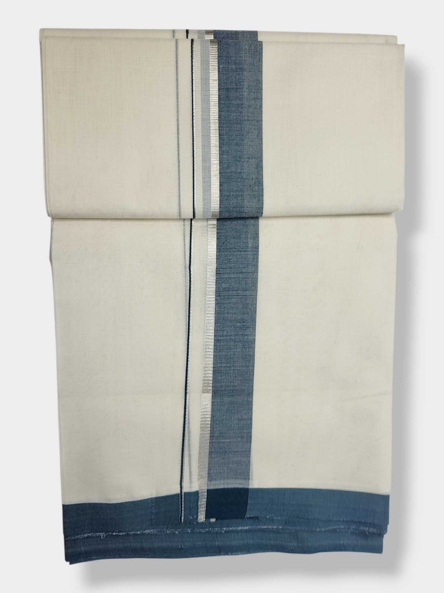 Kerala Balaramapuram Pure Cotton Handloom Mundu/Dhoti