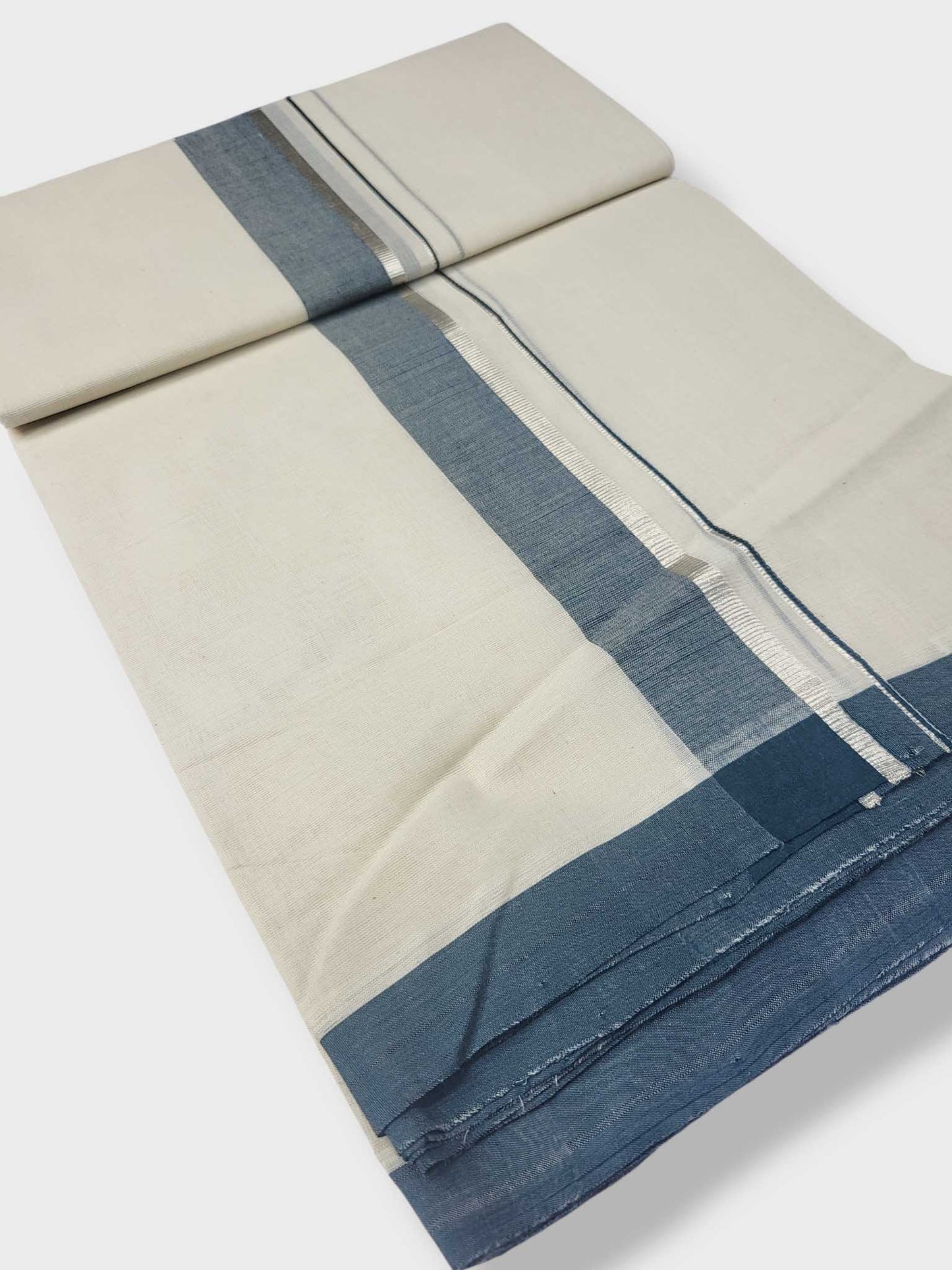 Kerala Balaramapuram Pure Cotton Handloom Mundu/Dhoti
