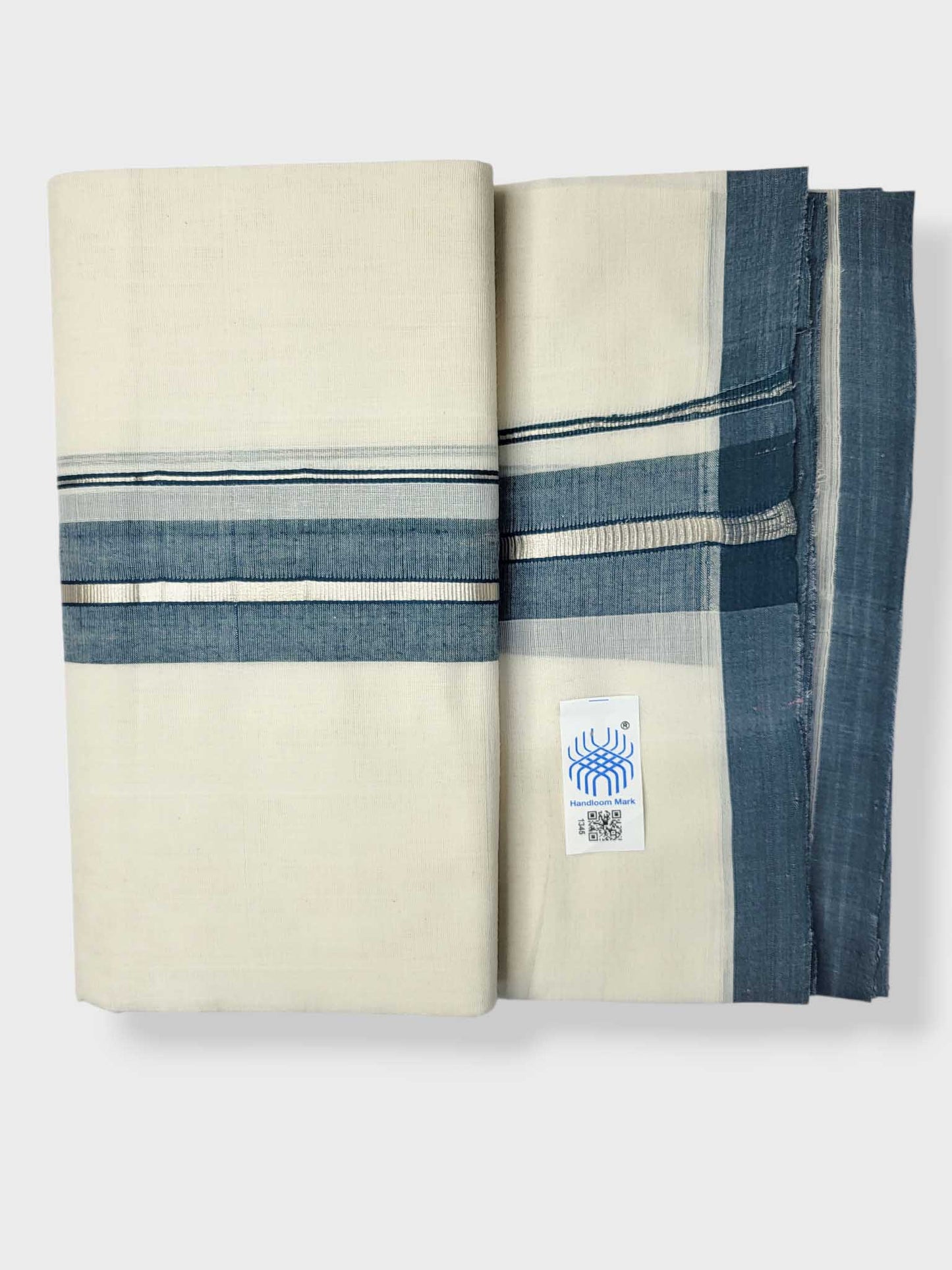 Kerala Balaramapuram Pure Cotton Handloom Mundu/Dhoti