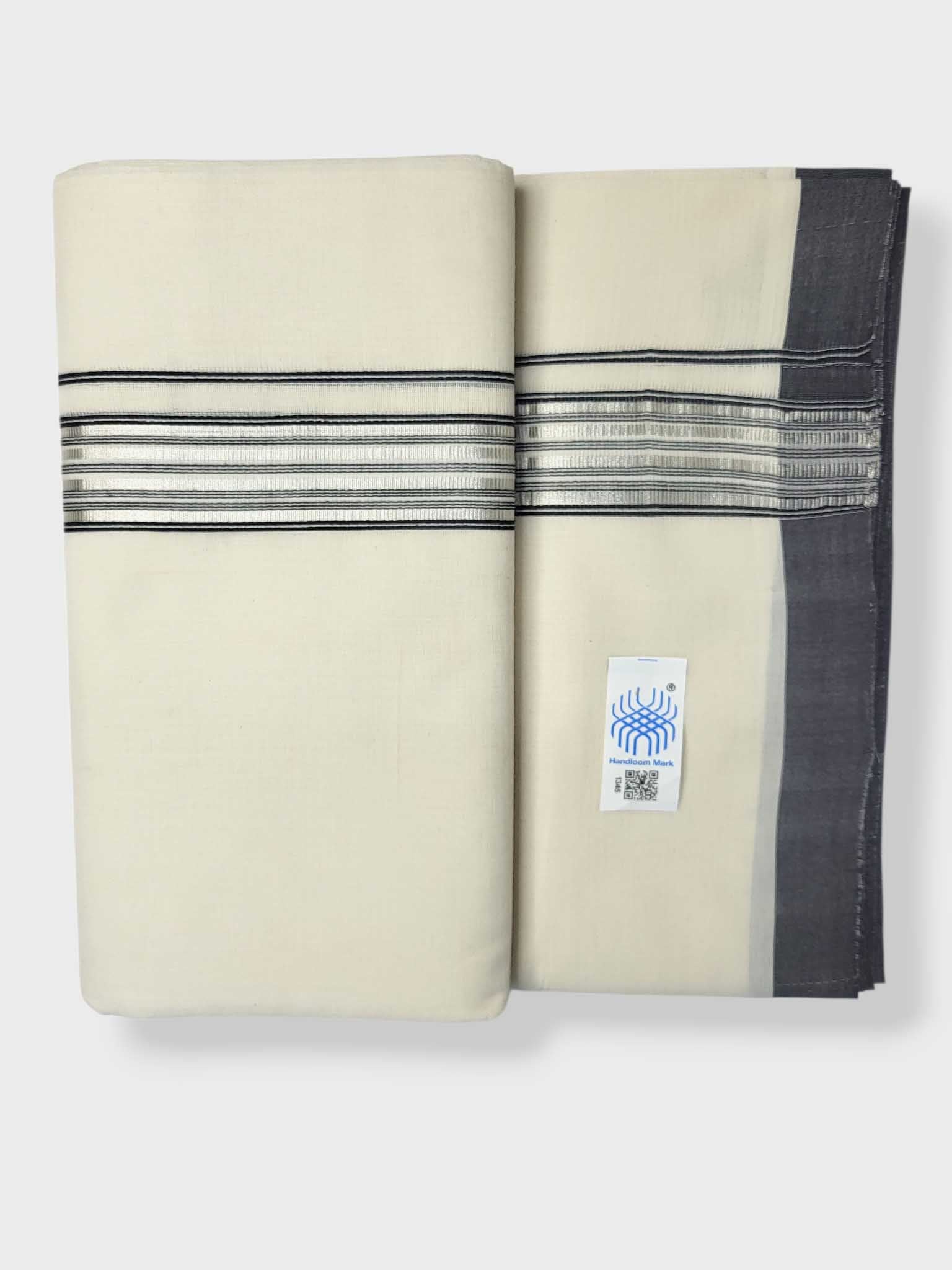 Kerala Balaramapuram Pure Cotton Handloom Mundu/Dhoti