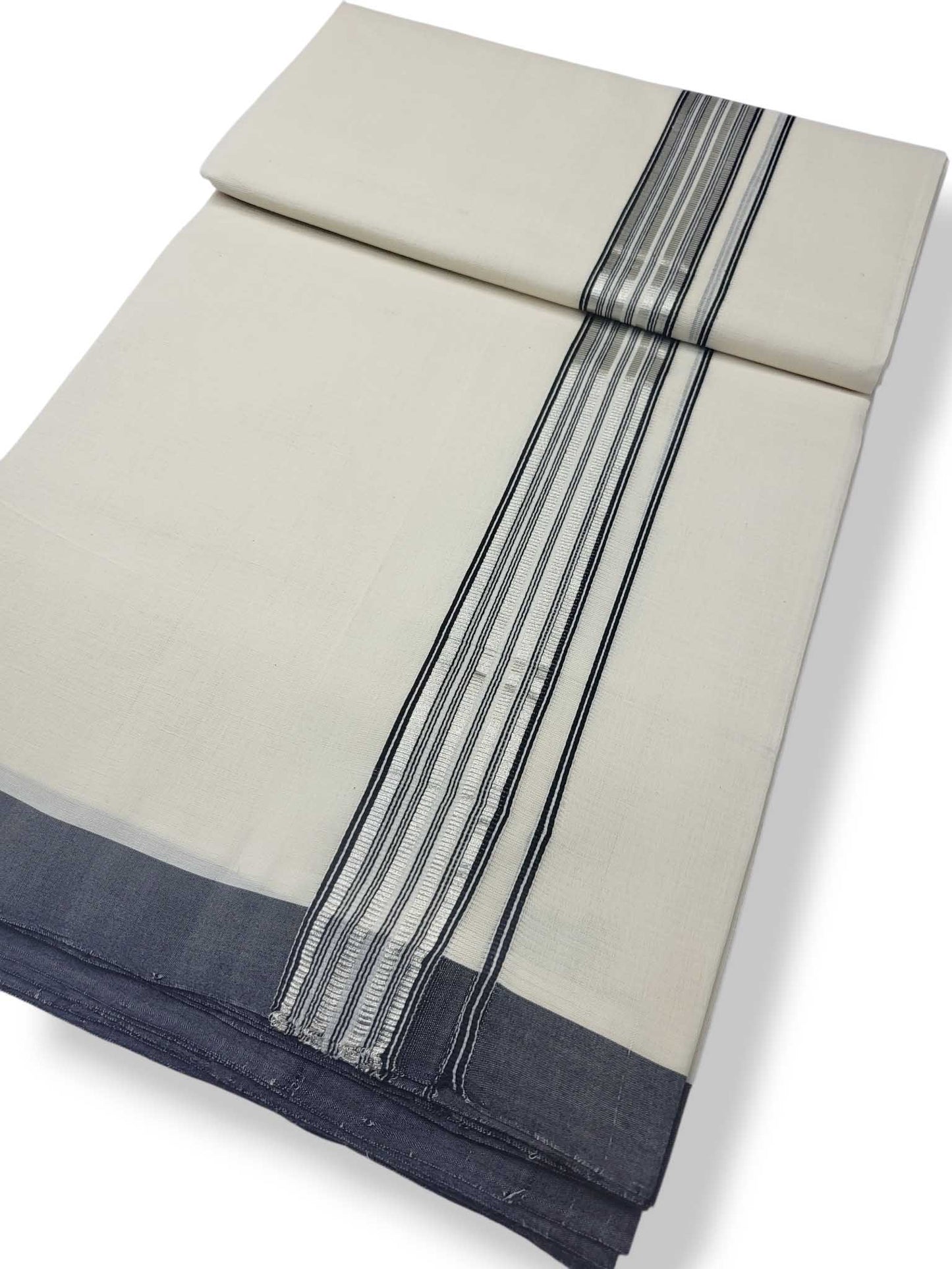 Kerala Balaramapuram Pure Cotton Handloom Mundu/Dhoti