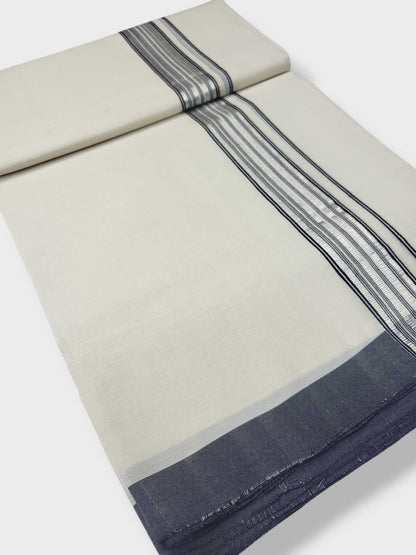 Kerala Balaramapuram Pure Cotton Handloom Mundu/Dhoti