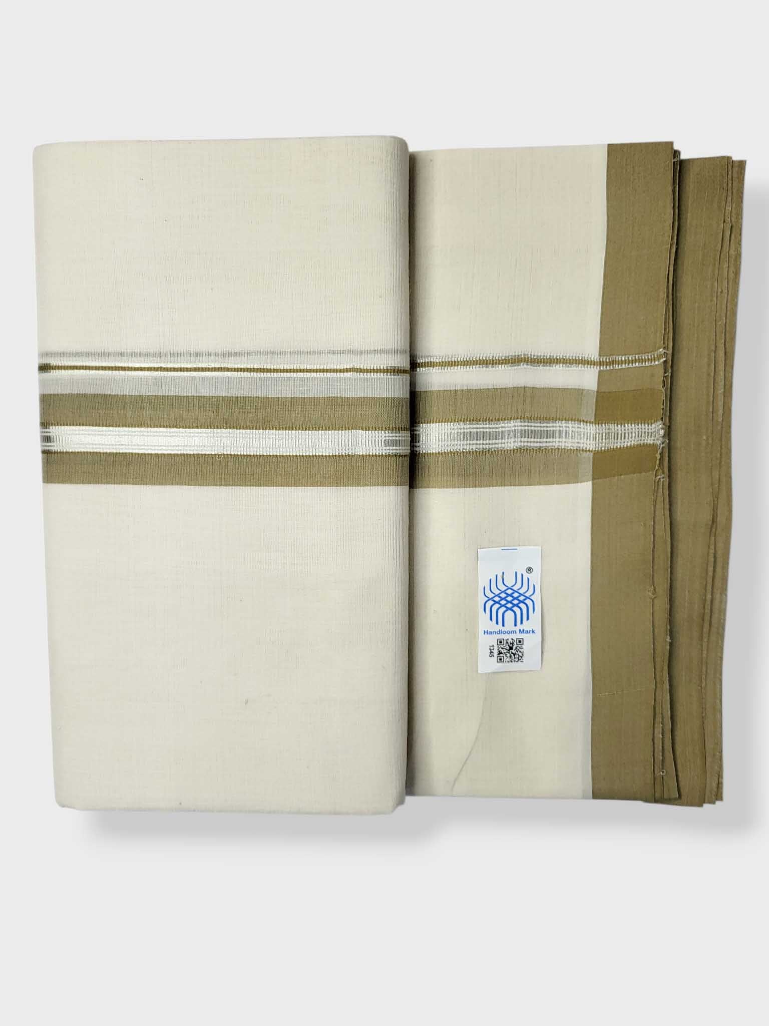Kerala Balaramapuram Pure Cotton Handloom Mundu/Dhoti
