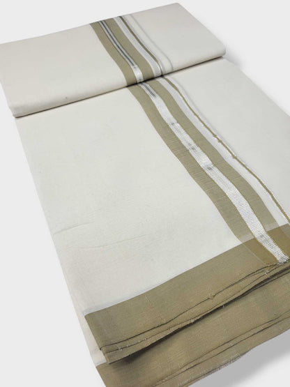 Kerala Balaramapuram Pure Cotton Handloom Mundu/Dhoti
