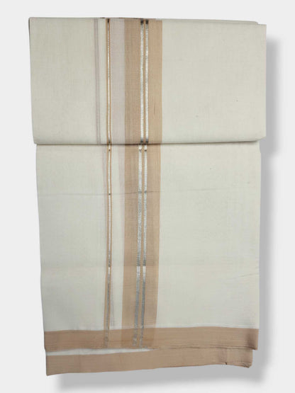 Kerala Balaramapuram Pure Cotton Handloom Mundu/Dhoti