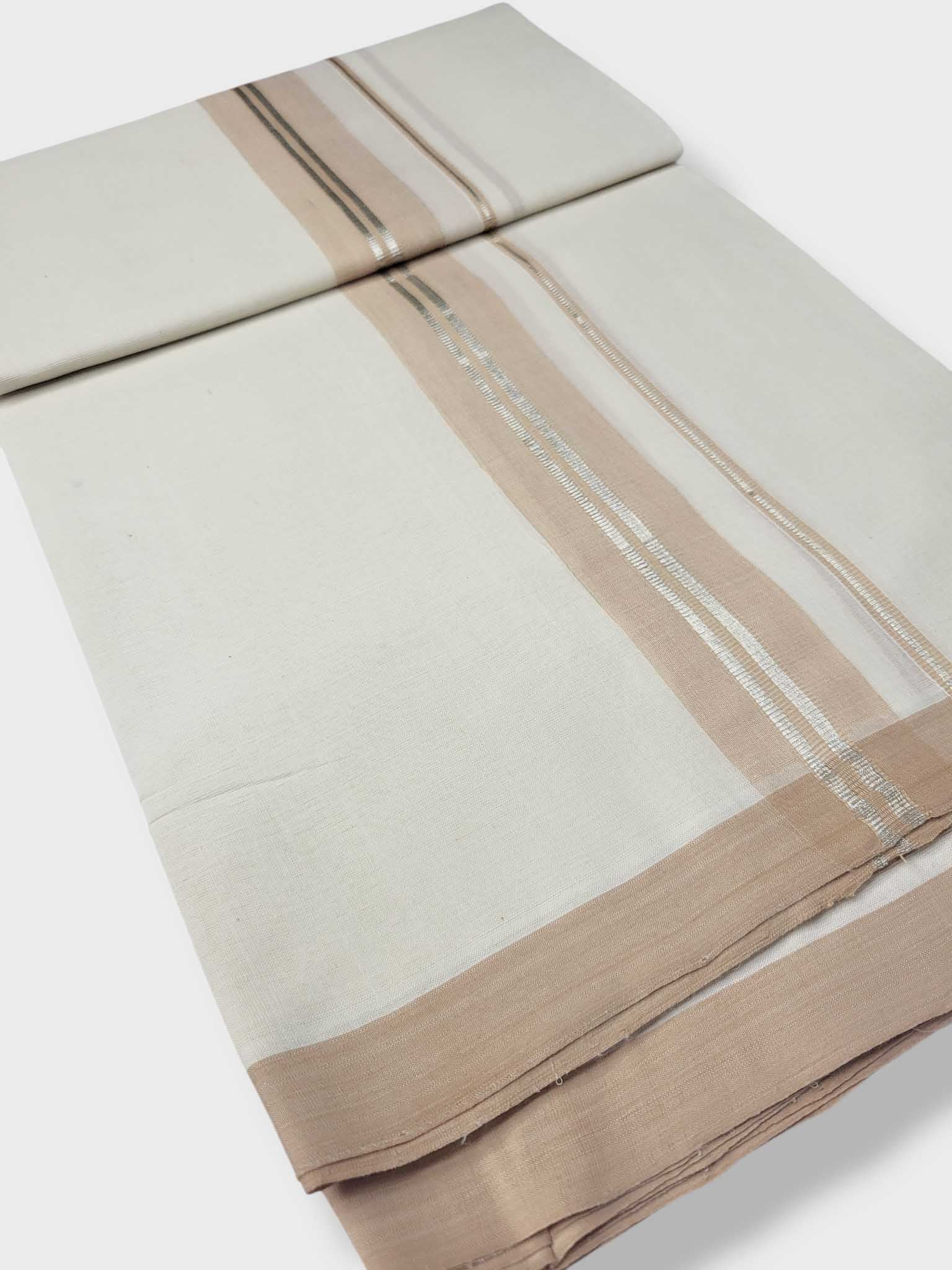 Kerala Balaramapuram Pure Cotton Handloom Mundu/Dhoti