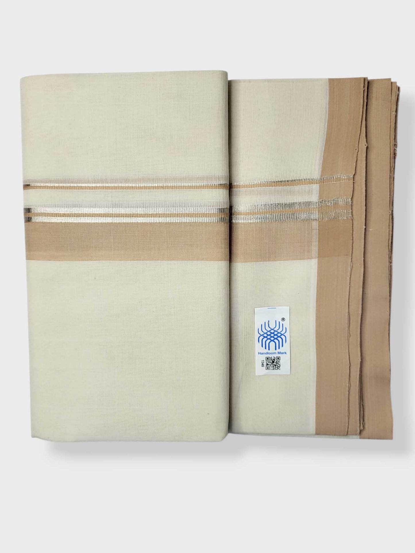 Kerala Balaramapuram Pure Cotton Handloom Mundu/Dhoti