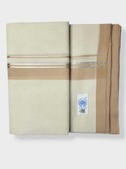 Kerala Balaramapuram Pure Cotton Handloom Mundu/Dhoti