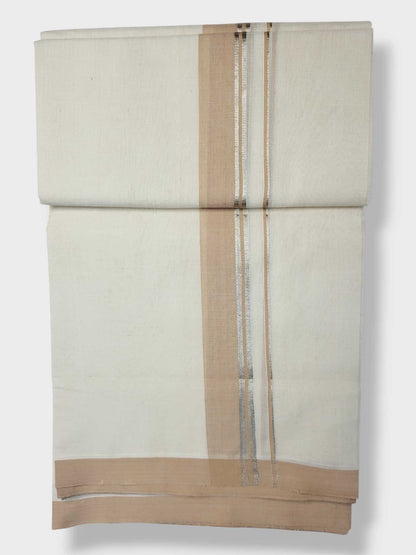 Kerala Balaramapuram Pure Cotton Handloom Mundu/Dhoti